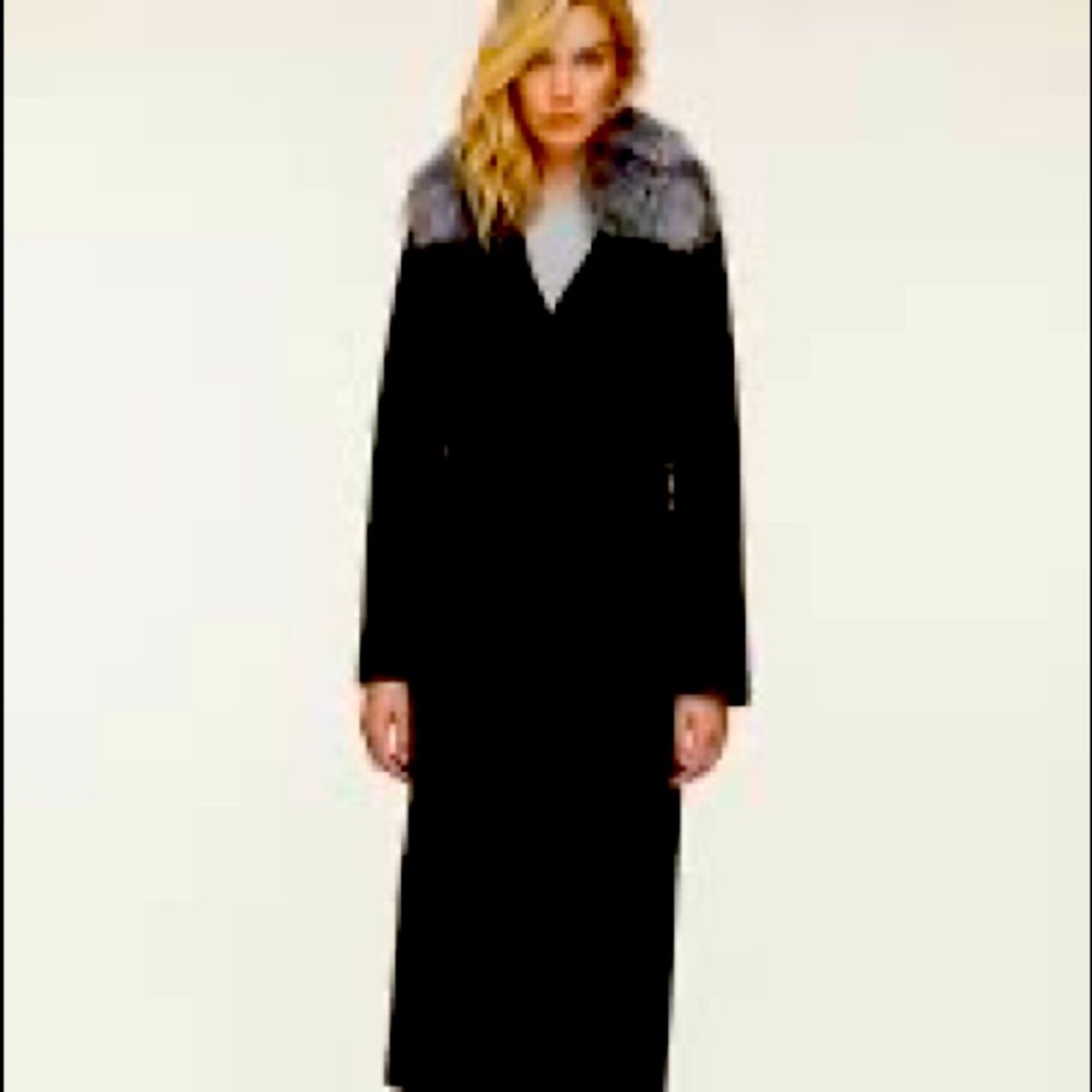 Soia & Kyo Adelaida black coat XS maxi (NWOT)